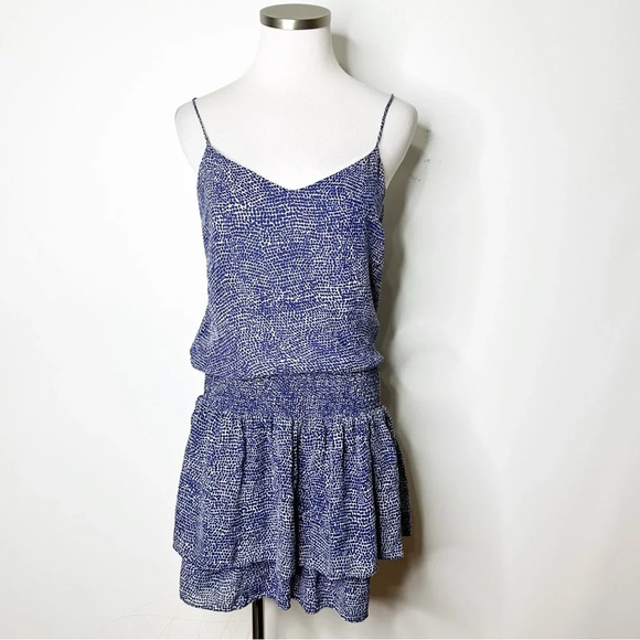 Derek Lam 10 Crosby  Blue White Pattern Dress Size 10 - Picture 1 of 4